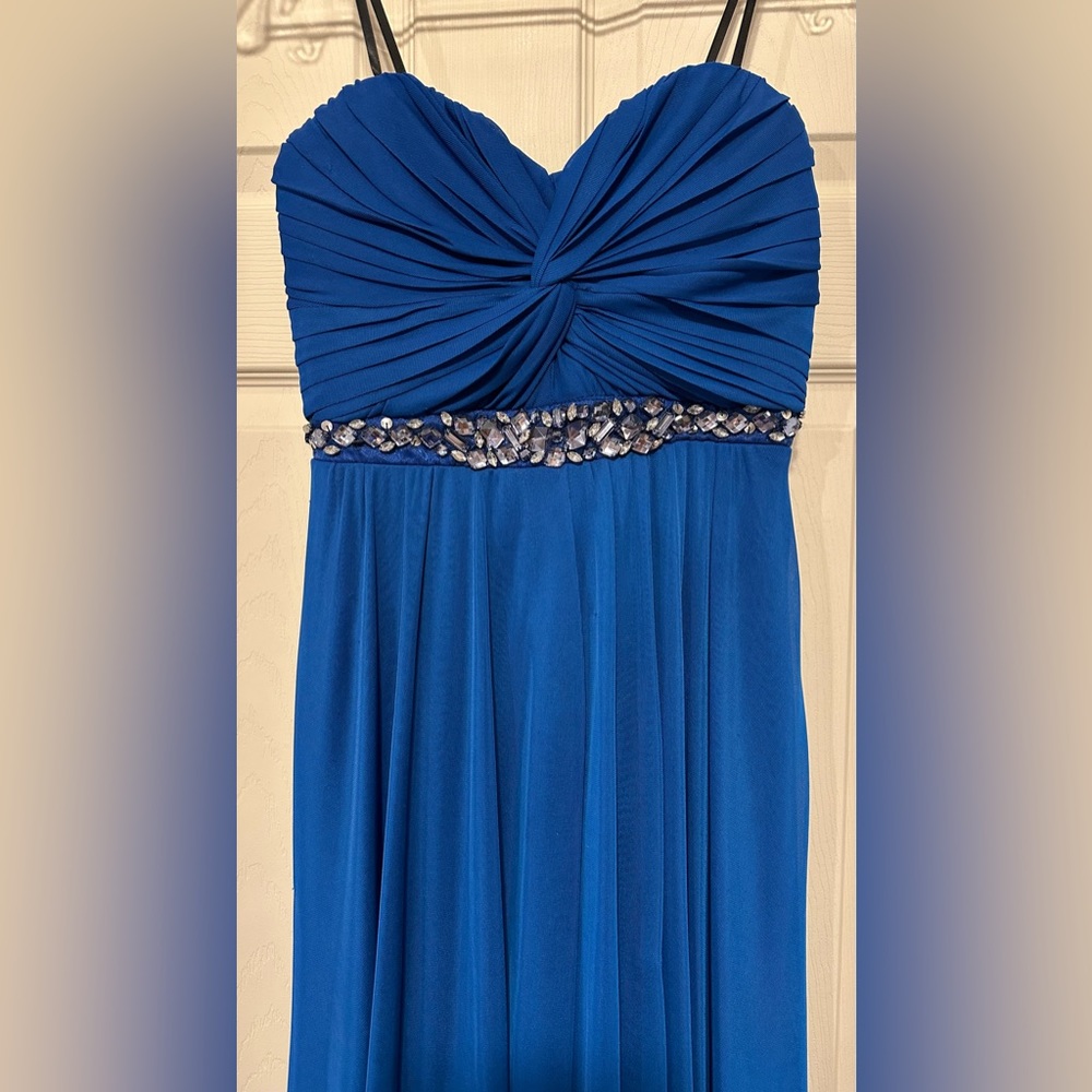 City Triangles Royal Blue High-Low Dress